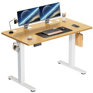 Electric Standing Desk Height Adjustable 40x24 Inch Stand Up Sit Stand Computer Desk Workstation Ergonomic Work Table