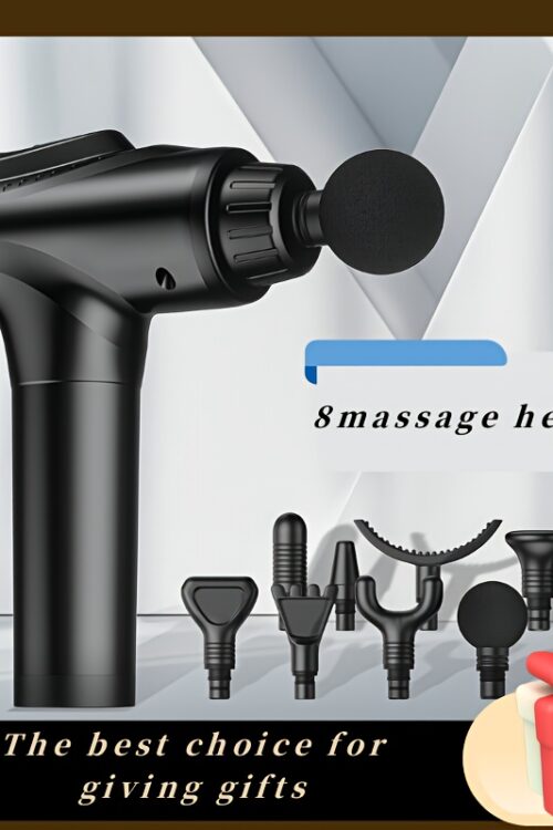 Massage Gun - 30 Speed Levels, 6/9 Interchangeable Heads, Deep Tissue Muscle Massage, Quiet, Portable | Ideal Gift for Home, Gym, Office
