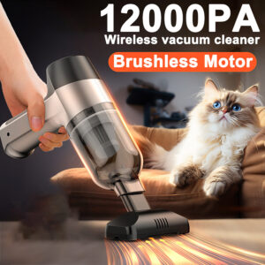 1pc, Powerful 80W Cordless Vacuum Cleaner, Dual-use Handheld Vacuum Cleaner For Home And Car, Dry And Wet Cleaning Robot For Cat And Pet Hair, Multifunctional Portable Mini Handheld Vacuum Cleaner, Cleaning Supplies, Cleaning Tool
