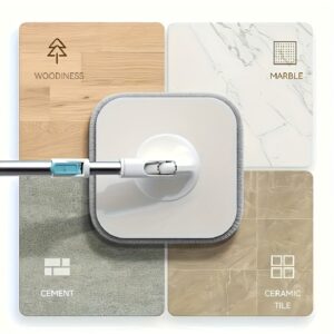 1 Set, 3 Mop Cloths, Hands-free Rotating Floor Mop, Lazy Mop for Dry and Wet Use, Sewage Separation Wash Mop and Bucket Set for Home, Kitchen, Bathroom Floor, Cleaning Supplies