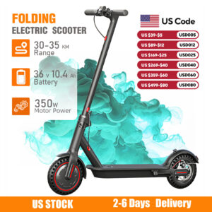 350W Foldable Electric Scooter for Adults Teens,Explosion-proof Tires,Dual Brake System Lightweight High Quality E-scooter