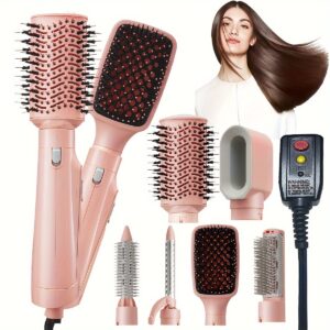 6-in-1 Multi-Functional Hot Air Styling Brush - Curl, Straighten, and Style Hair with Ease, Perfect Gifts for Women