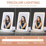 Folding-Travel-Mirror-with-80-LEDs-Ultra-Thin-Makeup-Mirror-Dimmable-Touch-Screen-USB-Rechargeable-Portable-3