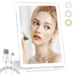 Folding-Travel-Mirror-with-80-LEDs-Ultra-Thin-Makeup-Mirror-Dimmable-Touch-Screen-USB-Rechargeable-Portable-6