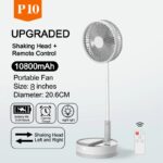 P10-10800mAh-Folding-Portable-Fan-USB-Remote-Control-Air-Cooler-Silent-Rechargeable-Wireless-Floor-Standing-Fan-6