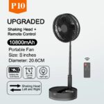 P10-10800mAh-Folding-Portable-Fan-USB-Remote-Control-Air-Cooler-Silent-Rechargeable-Wireless-Floor-Standing-Fan-7