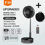 P10-10800mAh-Folding-Portable-Fan-USB-Remote-Control-Air-Cooler-Silent-Rechargeable-Wireless-Floor-Standing-Fan-9