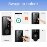 Suitable-for-Tuya-APP-Intelligent-Digital-Lock-Keyless-Entry-Front-Door-Lock-Bluetooth-Remote-Control-Fingerprint-2