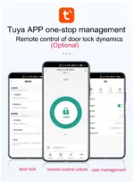 Suitable-for-Tuya-APP-Intelligent-Digital-Lock-Keyless-Entry-Front-Door-Lock-Bluetooth-Remote-Control-Fingerprint-5