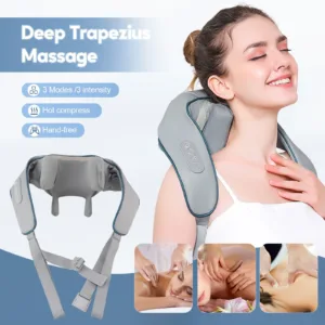 Wireless Trapezius Neck Back Massager 3 Models Electric Shoulder Kneading Shawl Cervical Deep Tissue Relaxing Massage Pillow New