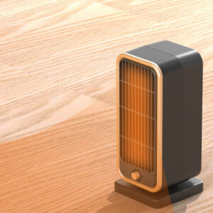 500W Quiet Ceramic Heater with Thermostat - Energy-Efficient, Portable & Safe for Home/Office Use