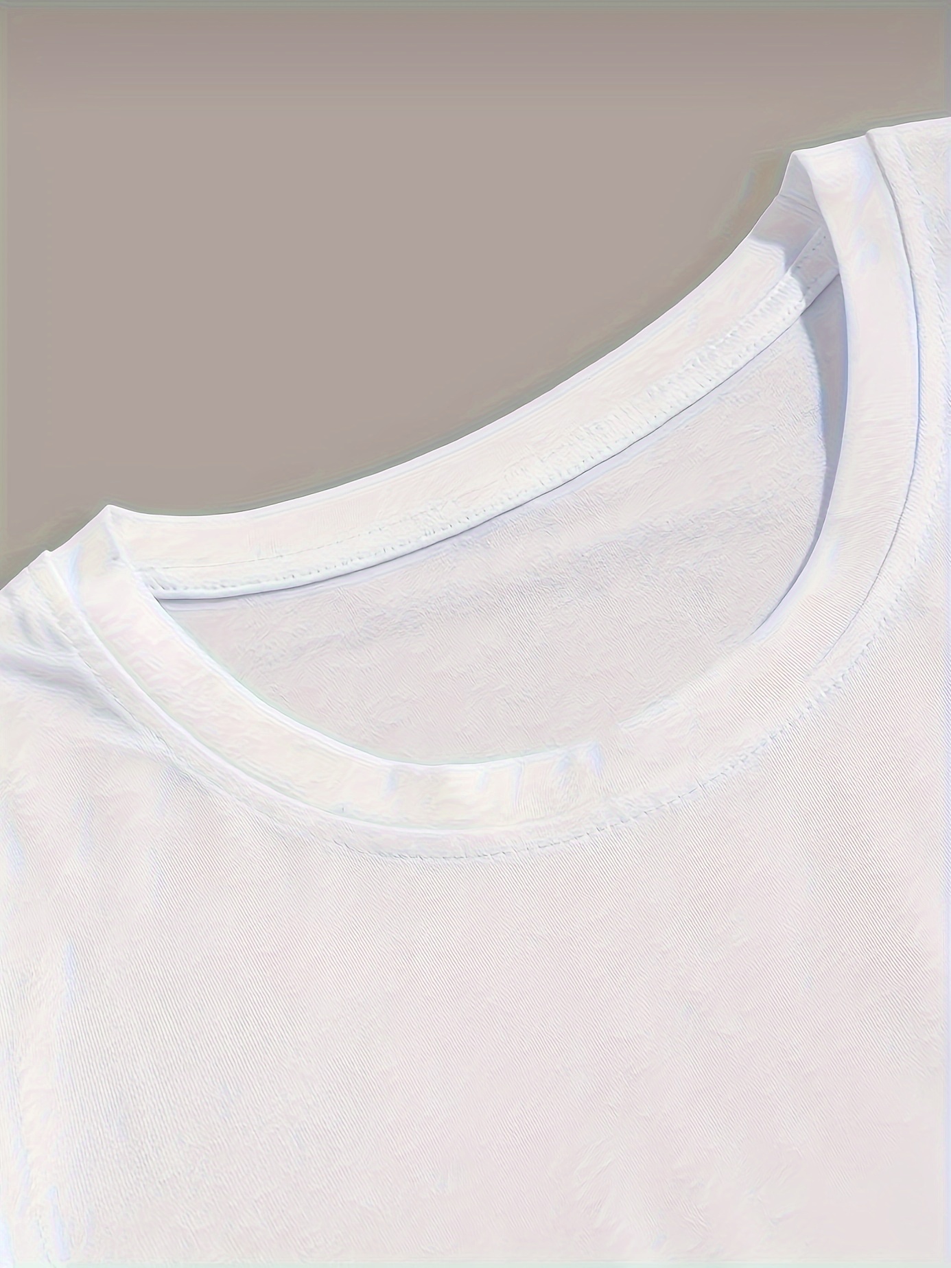 3pcs Solid Stretch Men's Short Sleeve Round Neck T-shirts Set, Casual Summer Clothing - 图片 8