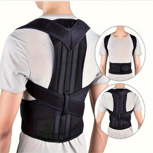 Adjustable Back Posture Brace, Unisex Clavicle Support, Stop Slouching And Hunching, Order A Size Up