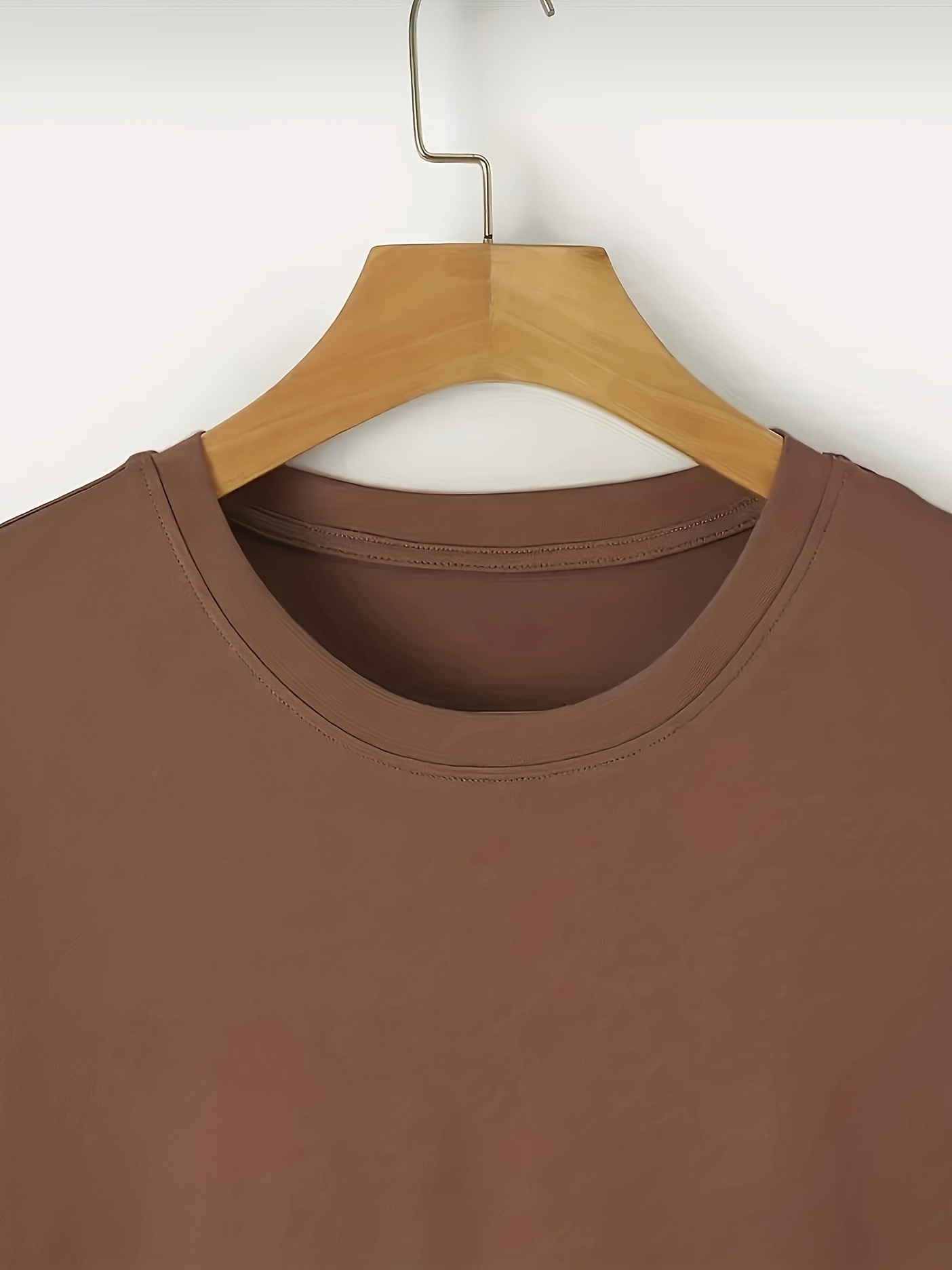 3pcs Solid Stretch Men's Short Sleeve Round Neck T-shirts Set, Casual Summer Clothing - 图片 3